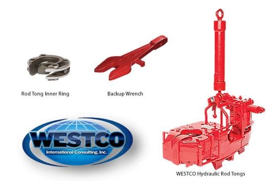 Product Specs: WESTCO International Consulting – Hydraulic Sucker Rod Tong – Models M20, M40, M50, M75
